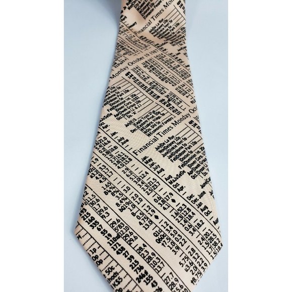 Bowmonde Mens Tie Financial Times 1987 Made in UK - Picture 2 of 7